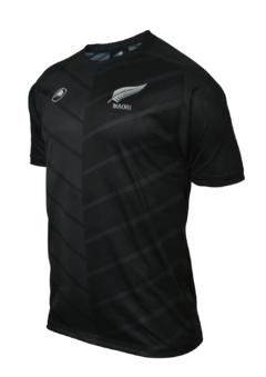 REMERA RUNNING FAST ALL BLACK NEGRA