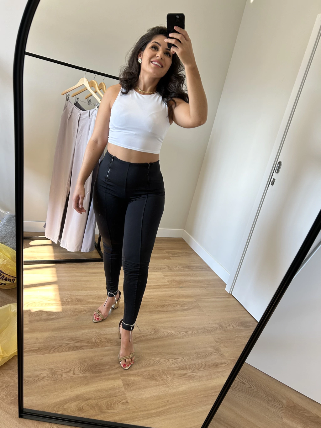 CALÇA LEGGING ZÍPER FRONTAL