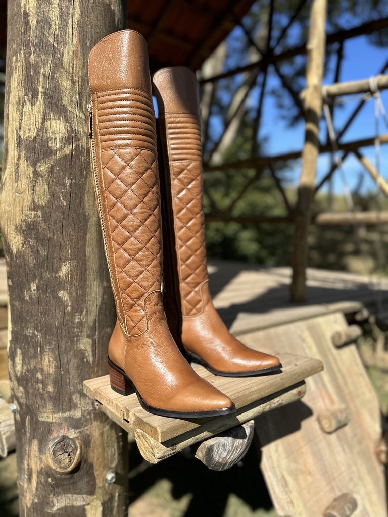Bota caramelo over sales