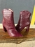 BOTA CROCO BICO FINO CANO CURTO BURGUNDY 214.012 VICIO MIO - comprar online