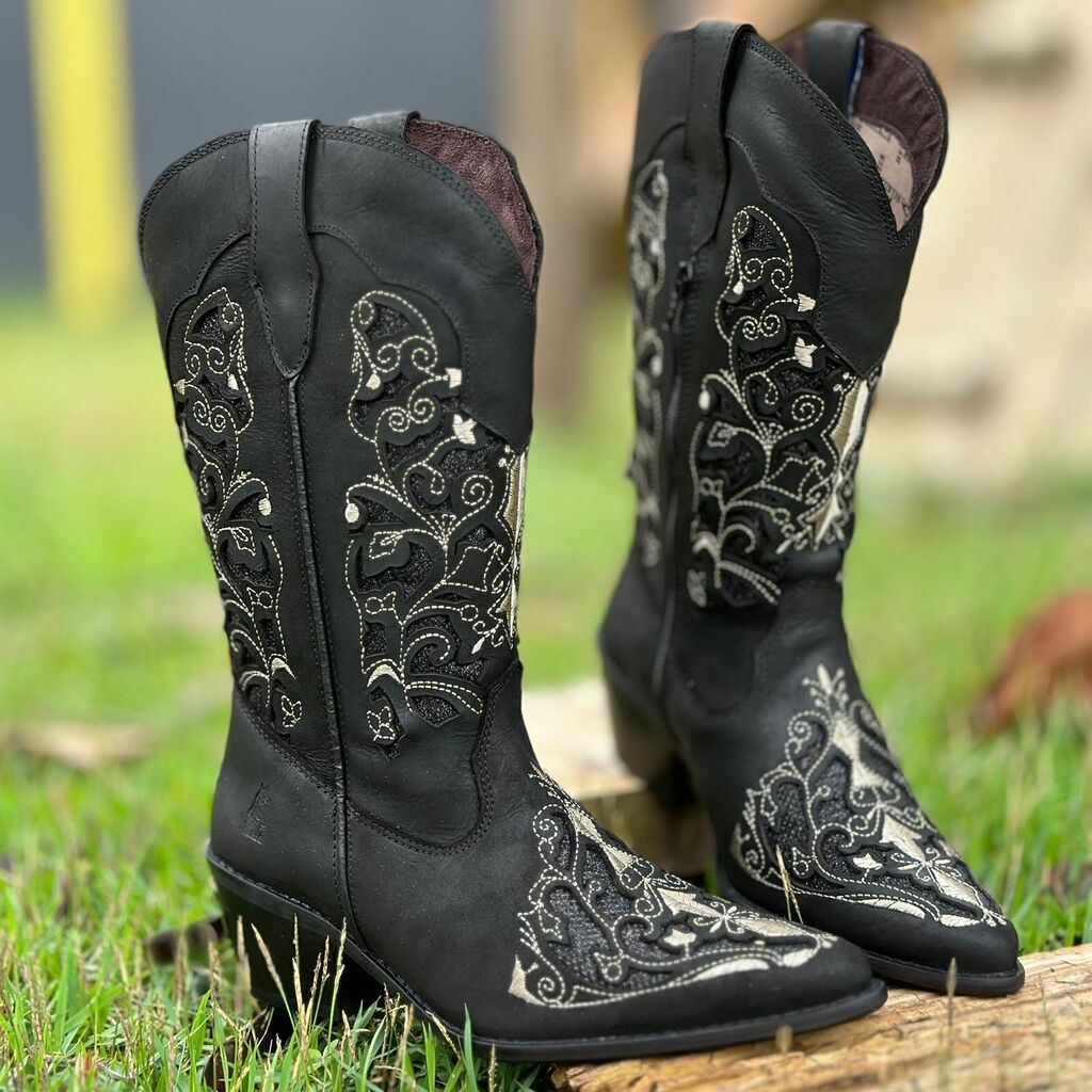 BOTA BICO FINO COUNTRY TEX TEAM HLZ PRETA 4770
