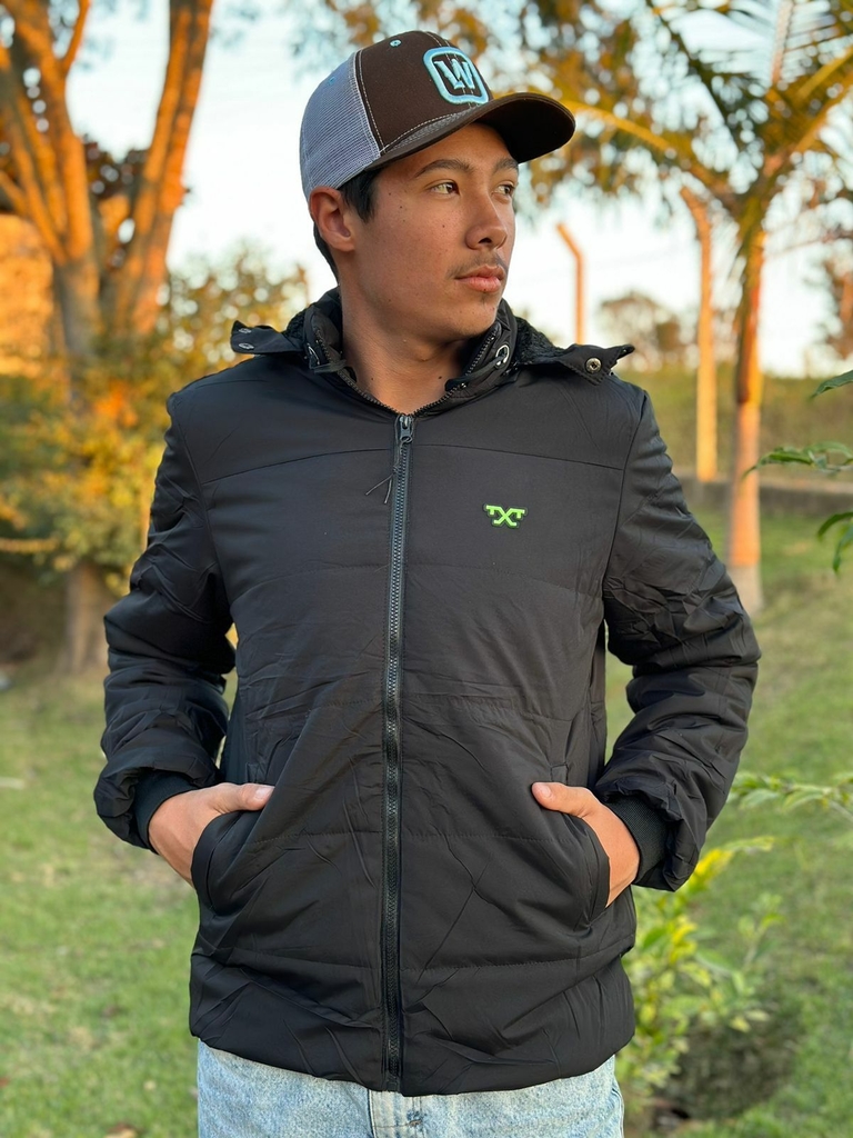 JAQUETA PUFFER BOBOJACO MASC TEX TEAM PRETA JA-75