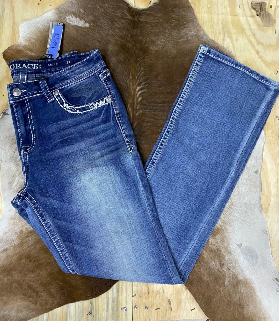 Calça grace importada feminina com bordados discount