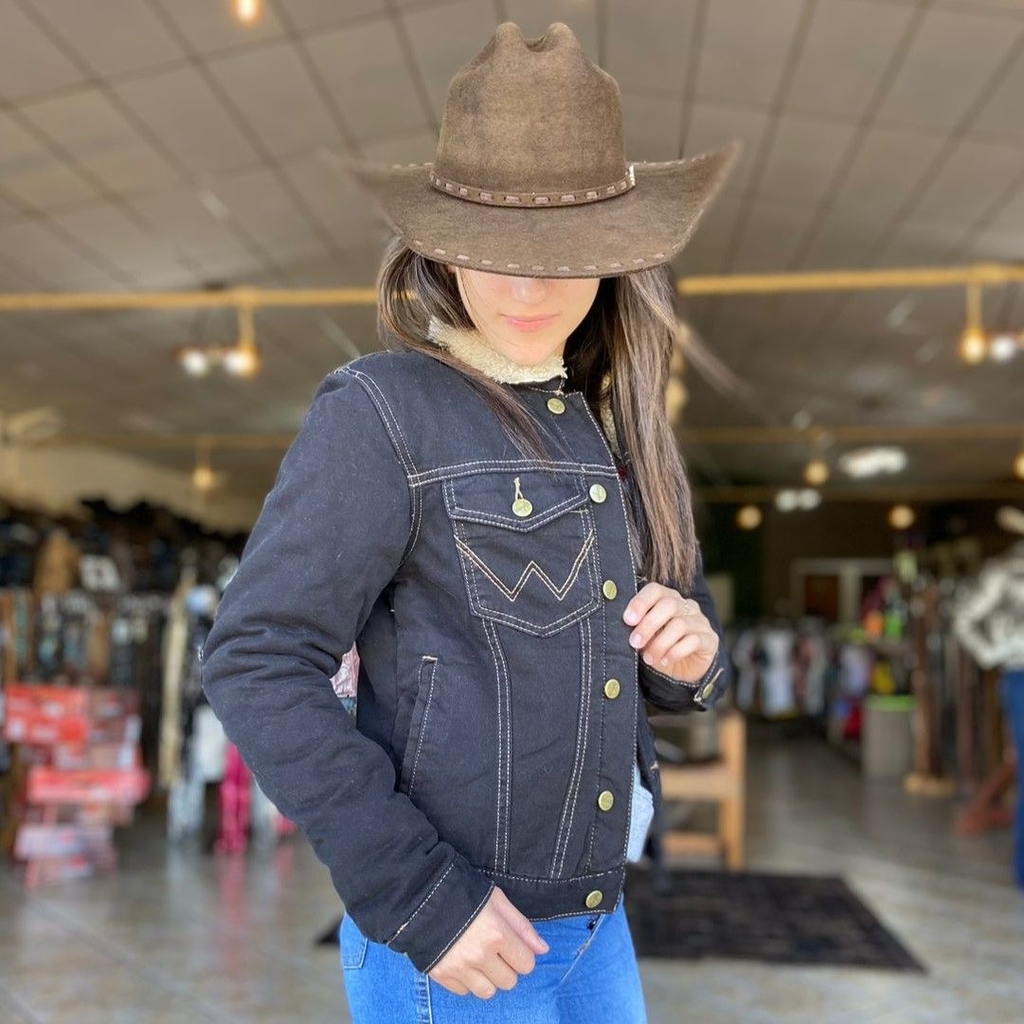 Jaqueta jeans feminina wrangler shop