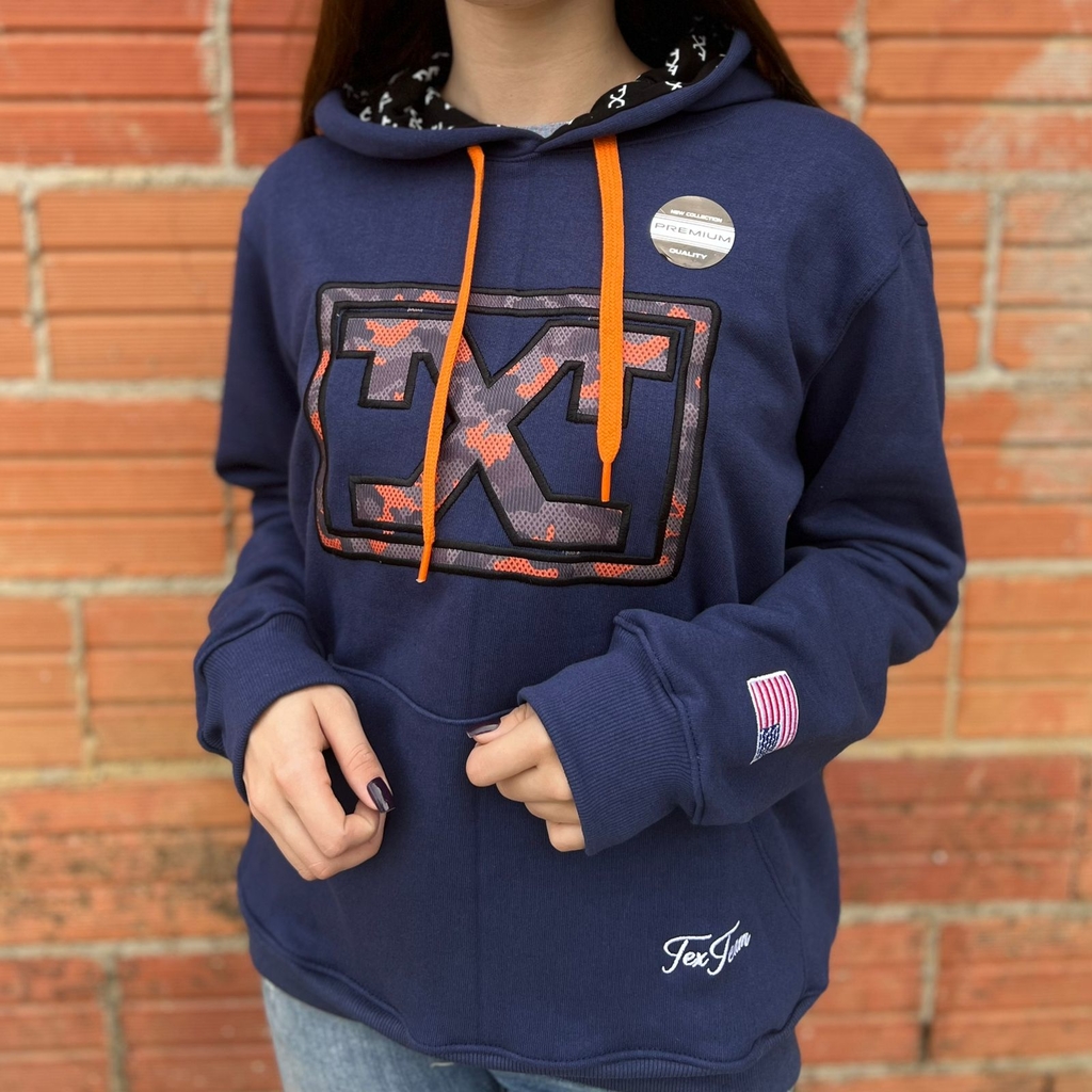 Moletom camuflado azul outlet