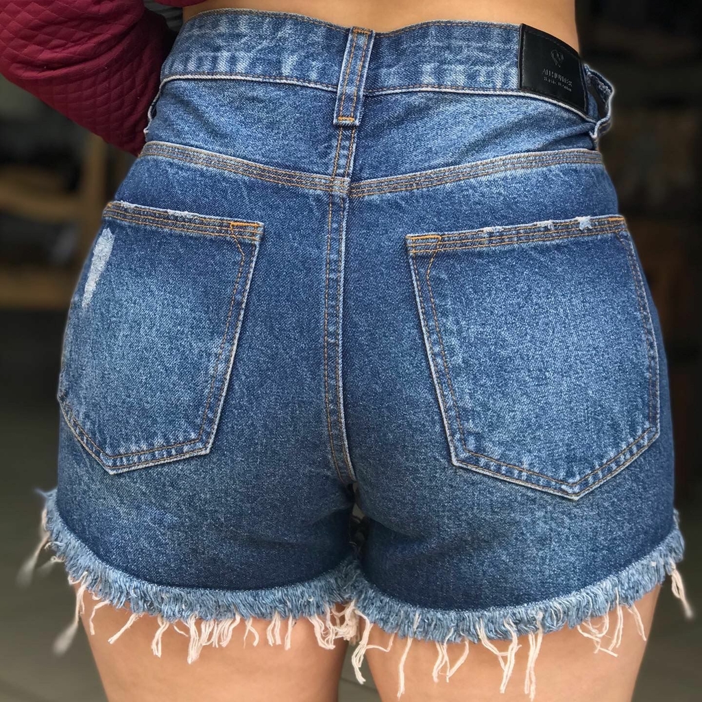 Coturno feminino com short jeans outlet