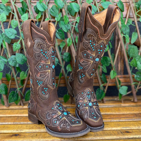Bota bico quadrado goyazes sales