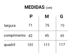 Bermuda de Tricoline Preta