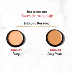 Maquillaje presentación mini "Tono #8" Muy Claro Natural - DANIELA&PABBA COSMÉTICOS NATURALES