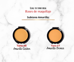 Maquillaje en estuche "Tono #6" Amarillo Golden - DANIELA&PABBA COSMÉTICOS NATURALES