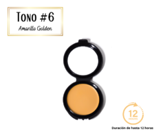 Maquillaje en estuche "Tono #6" Amarillo Golden - comprar en línea