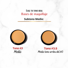 Maquillaje presentación mini "Tono #3.5" Medio Tono Arriba del tono #3 - DANIELA&PABBA COSMÉTICOS NATURALES