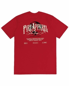 Camiseta Básica Fire 'FIRE, Around The World' (Vermelho) - comprar online