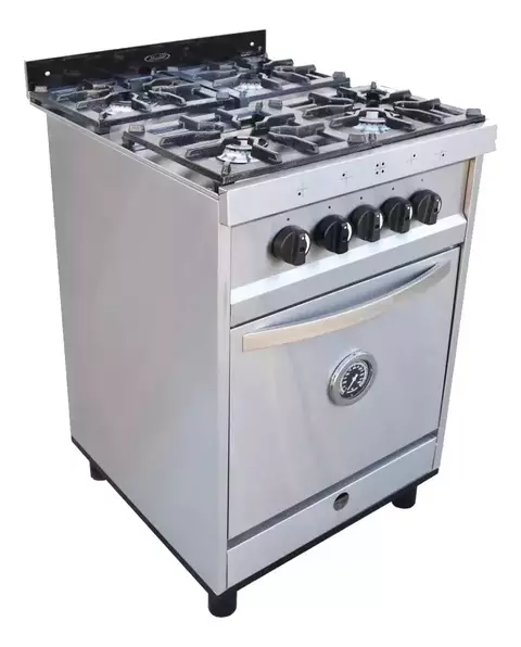 Cocina Maraldi Semi Industrial 60cm A Gas 4 H Acero