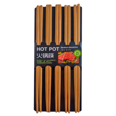 Palitos Chinos de Madera Set 10 pares Hot Pot 27 cm