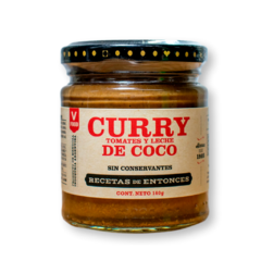 Curry de Tomate y Leche de Coco Recetas de Entonces 160 gr
