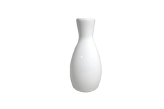 Botella de Sake Blanca de Ceramica