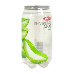 Gaseosa Sparkling Soda Sabor Aloe OKF 350 ml