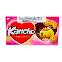 Galletas Rellenas con Chocolate Kancho Lotte 42 gr
