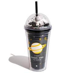 Vaso Acrilico Glitter Magic Star Planetas 450 ml - VARIOS COLORES - comprar online