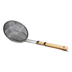 Colador 18 cm de diametro mango madera - comprar online