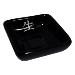 Recipiente para Salsa de Soja Negro con Kanji 7 cm - comprar online