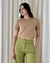 CROPPED JADE BEGE TRICOT