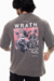 T-shirt Oversized Wrath Cinza Estonado