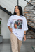 T-shirt Oversized Just Heaven Legends 23 Branco - loja online