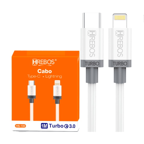 Cabo Lightning Para USB-C PD Hrebos HS-130