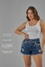 Short Jeans Feminino com Bordado em Cristais na internet