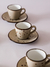 Set x 6 Taza de café con Plato 90 ml - Modelo Rustic - tienda online