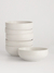 Bowls Porcelana Vesuvio Blanco 6 Piezas