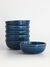 Bowls Porcelana Pantry Blue Azul 6 Piezas