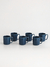 Mugs Porcelana Pantry Blue Azul 6 Piezas