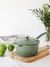 Cacerola Hierro Enlozado con mango Feuer 18 cm Verde - comprar online