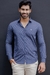 Camisa Social azul caribe Manga Longa Slim Xadrez Galles - Ref 2428 -