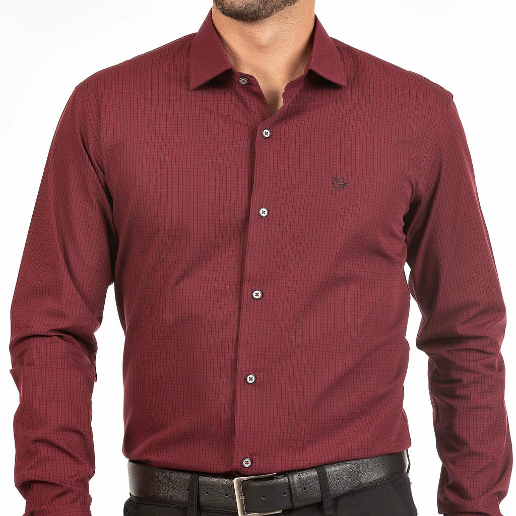 Camisa regular fit xadrez Decenio