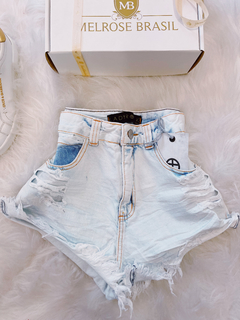 SHORT DESTROYED CARLA LADY ROCK HOT PANTS ( JEANS CLARO 3 )