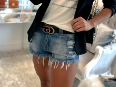 SHORT DESTROYED CARLA LADY ROCK( JEANS MÉDIO) - comprar online