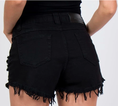 SHORT DESTROYED CARLA HOT PANTS LADY ROCK PRETO - Melrose Brasil | Conectada com Você