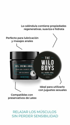 Gel crema anal The Wild Boys con calendula