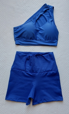 SHORT CORDINHA FRENTE POWER AZUL M - comprar online