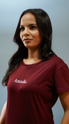 T-SHIRT | Amada baby look| Lilás - comprar online