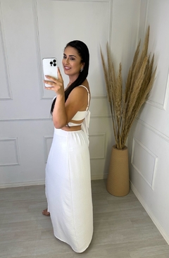 Vestido Longo Gladiadora Branco - comprar online