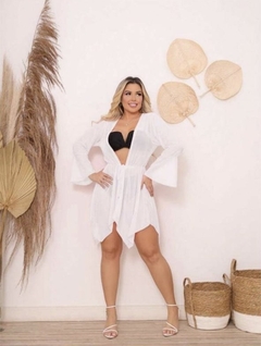 Vestido Saida De Praia Mileni Branca - loja online