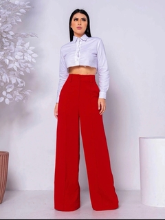 Calça Pantalona Duna Virginia Vermelha na internet