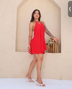 Vestido Bata Miranda Vermelho - comprar online