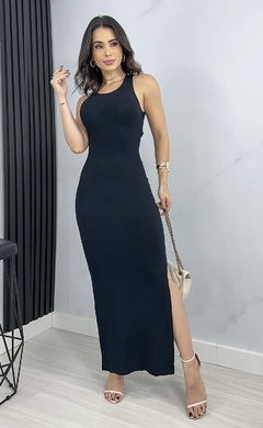 Vestido Longo Sara Preto 4649 - loja online