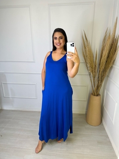 Imagem do Vestido Malha Alca Daisy Azul